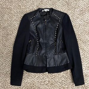 Level up faux leather jacket